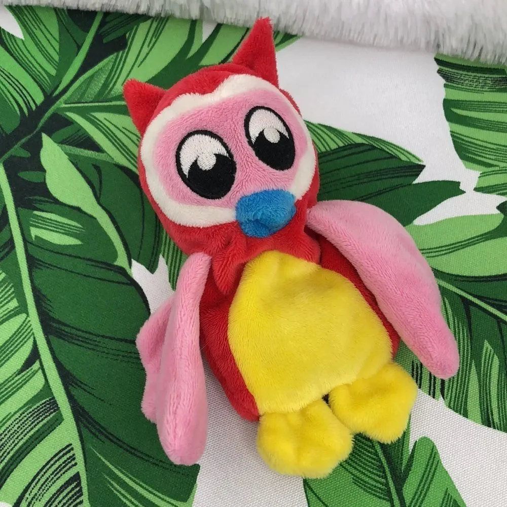 Owl Colorful Pink Red Yellow Small Dog Toy